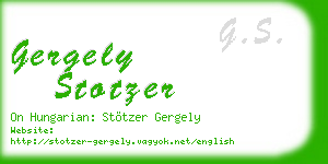 gergely stotzer business card